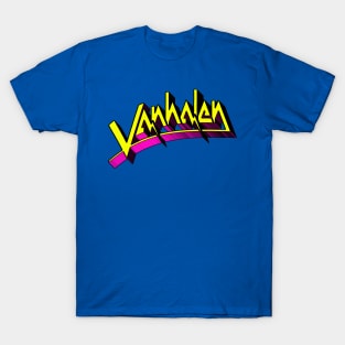 Van Halen - Original First Album VH logo Superhero Style T-Shirt